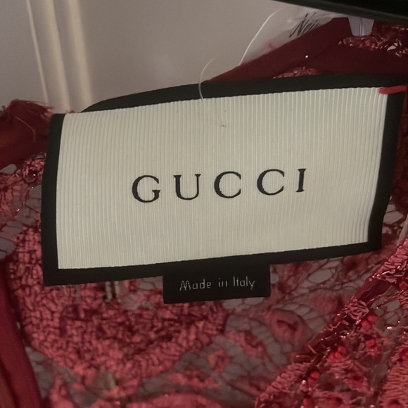 NWT Gucci Beaded Sheer Alessandro Michele Dress - Picture 10 of 11